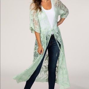 Ember Floral Lace Duster
